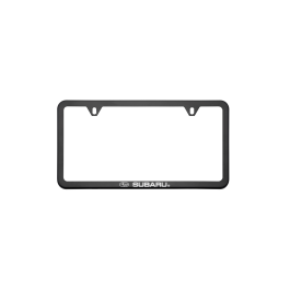 Subaru License Plate Frame - Subaru Logo Black