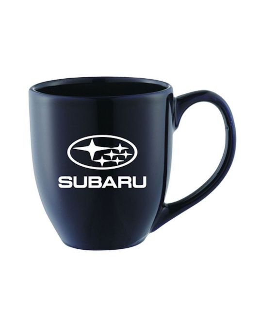Subaru Gear 15 Ounce Ceramic Mug Navy Blue With White Subaru Star Cluster Logo