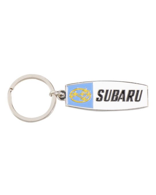 Subaru Vintage Enamel Key Chain With Star Cluster & Subaru Logos