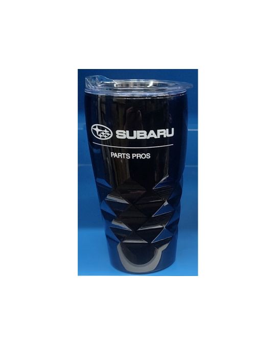 Subaru Travel Tumbler 16 Ounce Black With Subaru Parts Pros Logo