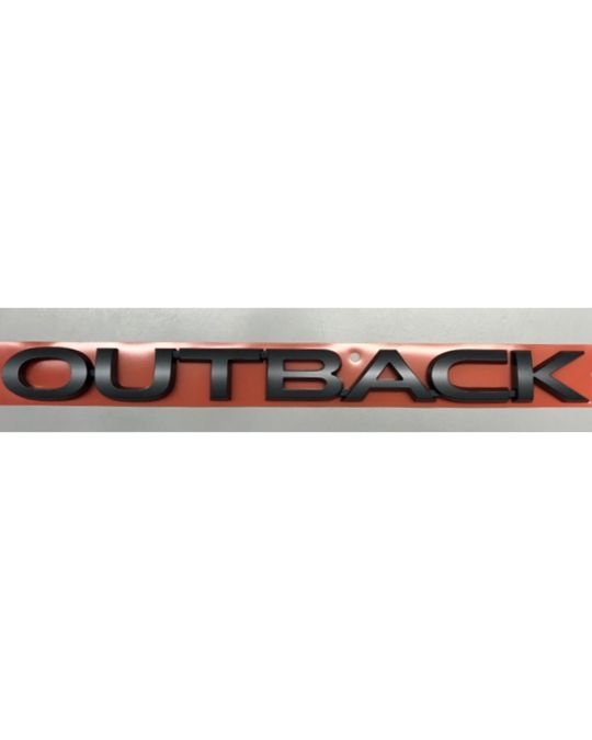 Subaru Emblem Outback Matte Black