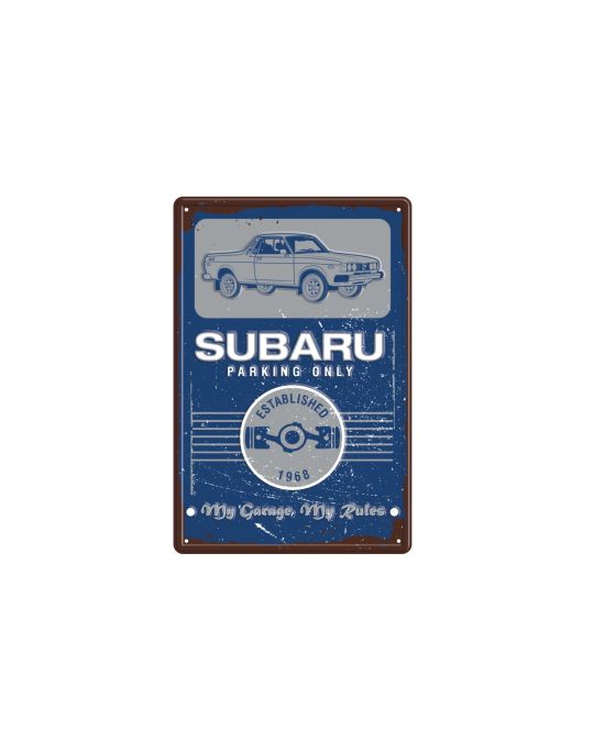 Subaru Gear Vintage Garage Sign