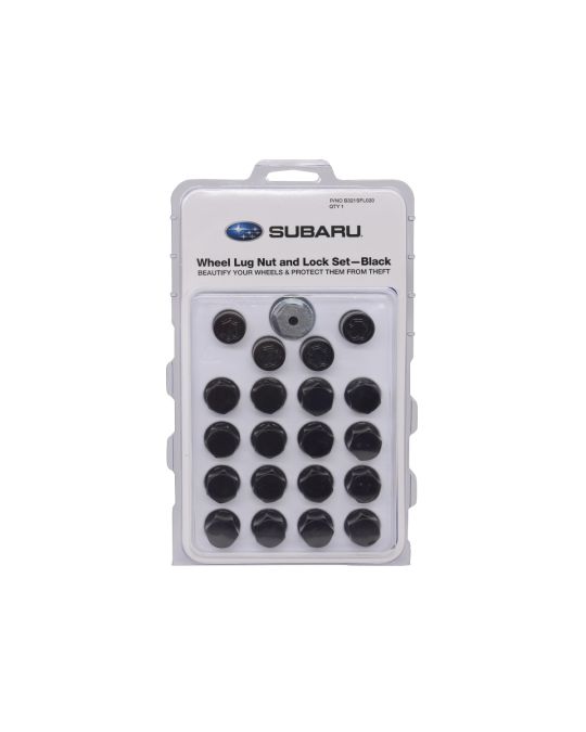 Subaru Kit Of 4 Wheel Locks & 16 Lug Nuts In Black For Alloy Wheels