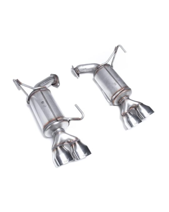Subaru STI Performance Mufflers Stainless Steel With Quad Exhaust Tips & STI Logo For Left And Right