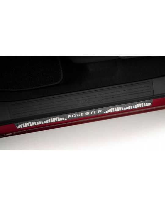 Subaru Door Sill Guards Kit Of Two For Front Doors With Chrome Forester Logo