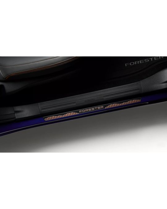 Subaru Door Sill Guards Kit Of Two For Front Doors With Bronze Forester Logo For Sport Models