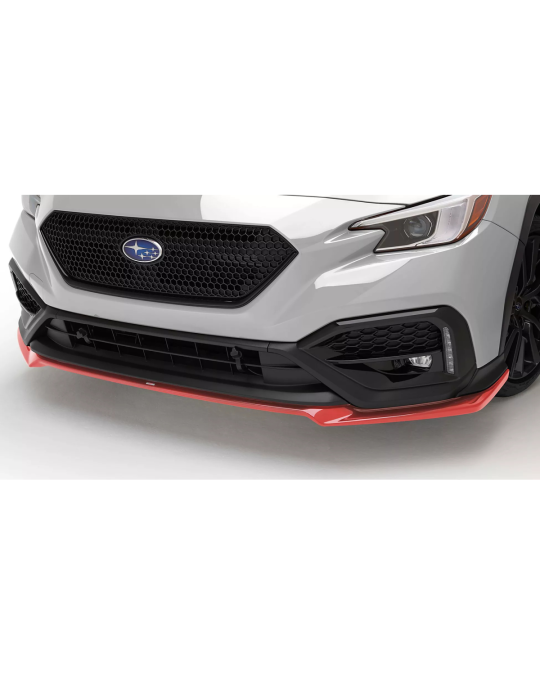 Subaru Cherry Red STI Front Under Spoiler