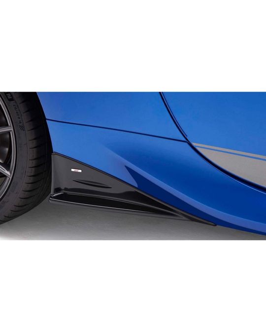 Subaru STI Side Under Spoilers Kit Of Two Black With STI Logo