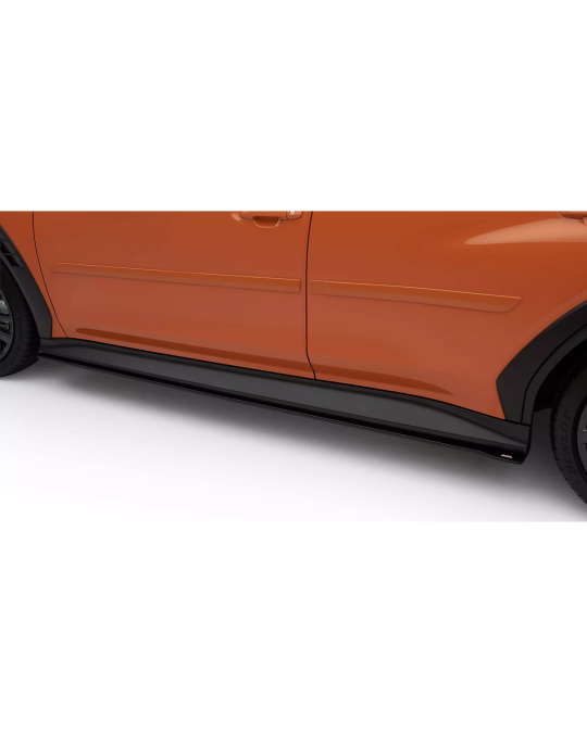 Subaru Black STI Side Under Spoiler