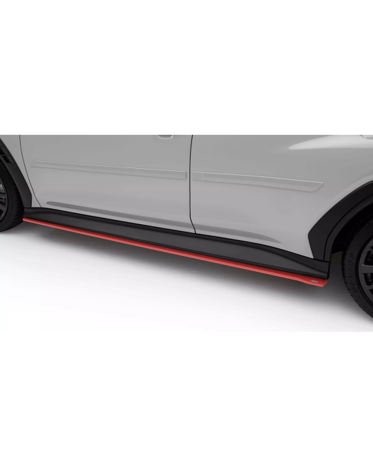 Subaru Cherry Red STI Side Under Spoilers Kit Of Two