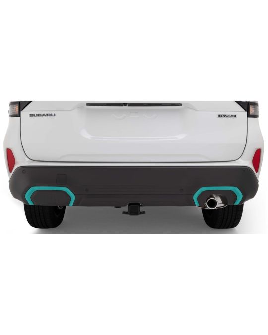 Subaru Rear Bumper Trim Two Piece Kit In Turquoise Blue