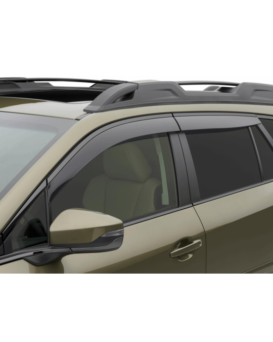 Subaru Side Window Deflectors Kit Of Four With Black Trim For Wilderness Edition And Onyx XT