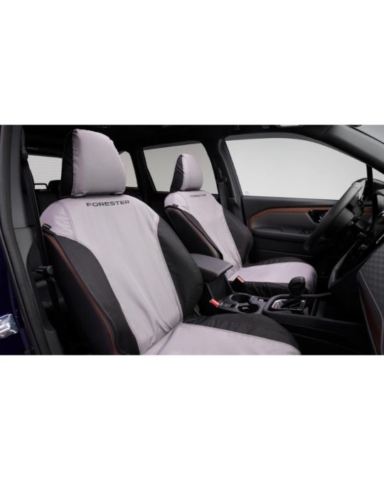 Subaru Front Row Seat Covers For Driver And Passenger Side With Forester Logo
