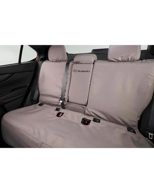 Subaru Rear Seat Cover For Vehicles With Center Arm Rest Taupe Color