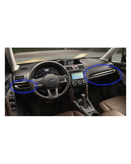 Subaru Interior Trim Kit - Dashboard - Gloss Black/Silver