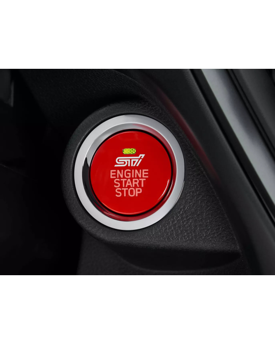 Subaru STI Cherry Red Starter Switch With STI Logo