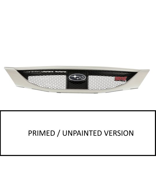 Subaru Sport Mesh Grille With STI Badge Primed Unpainted