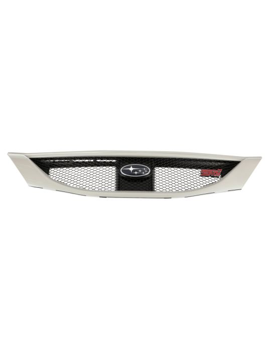 Subaru Sport Mesh Grille W/ STI Badge - Satin White Pearl