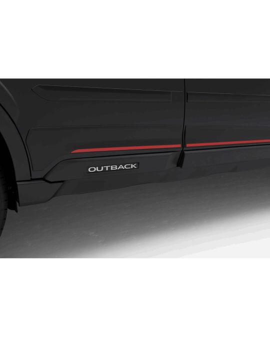 Subaru Door Cladding Black With Sport Orange Accent