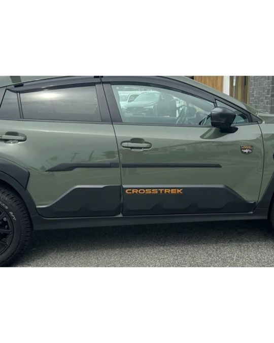 Subaru Black Door Cladding Four Piece Kit Fits Wilderness Edition