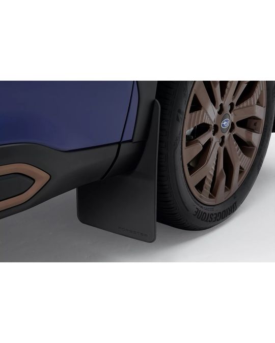 Subaru Mud Flaps Kit Of Four For Front And Rear Black With Forester Logo