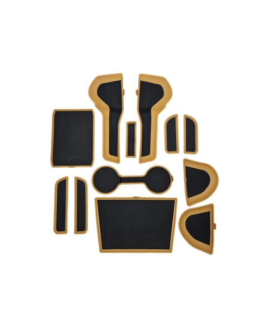 Subaru Liners For Interior Storage Compartments With Gold Accents