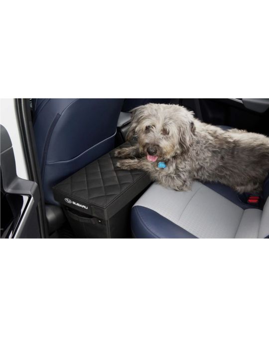 Subaru Cargo Organizer & Pet Rear Seat Extender Black With Subaru Logo