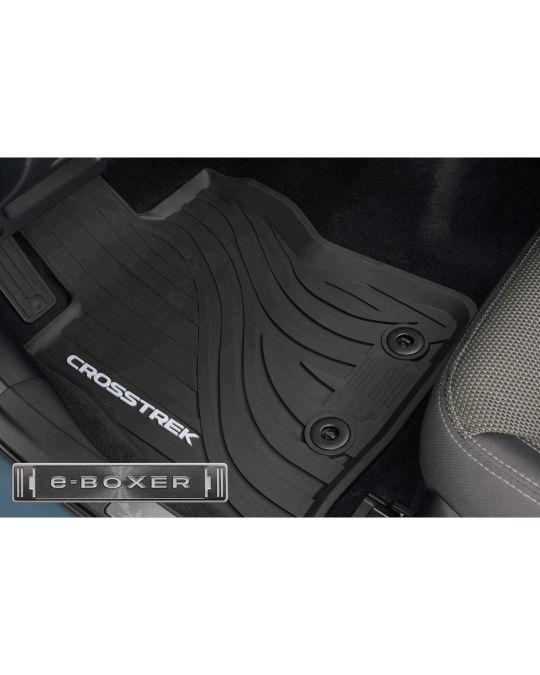 Subaru All Weather Floor Liners Kit Of Four For Front And Rear Black For Hybrid Only