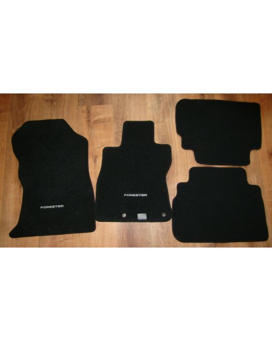 Subaru Carpeted Floor Mats Kit Of Four For Front And Rear Standard With Forester Logo
