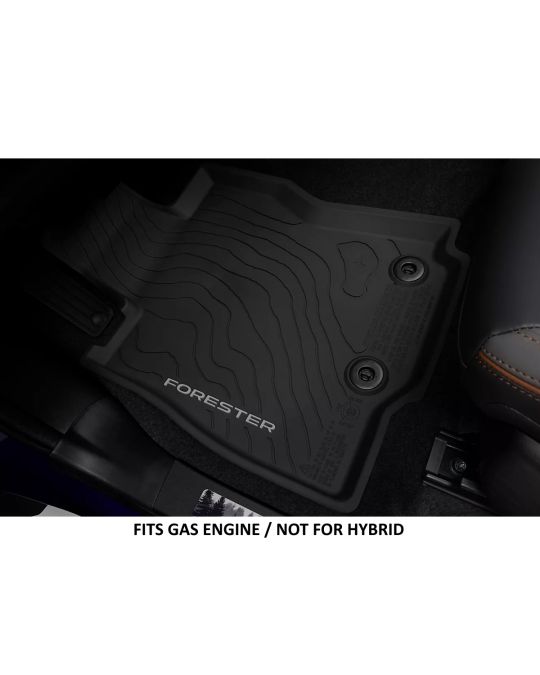 Subaru All Weather High Wall Floor Liners With Forester Logo For Front And Rear Gas Engine Models