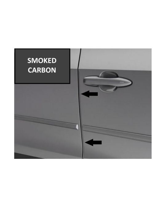 Subaru Door Edge Guards Smoked Carbon