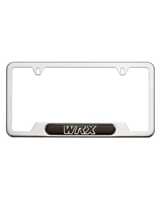 Subaru License Plate Frame WRX Polished