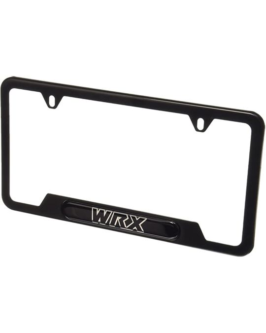 Subaru License Plate Frame WRX Black
