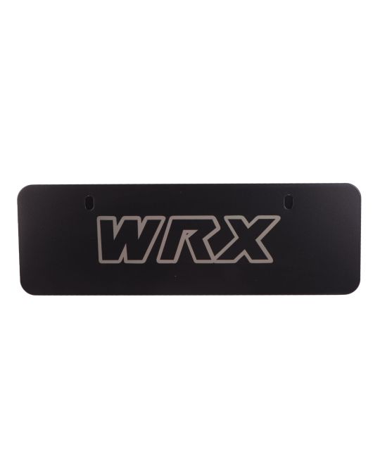 Subaru Marque Plate Black With WRX Logo EURO Style