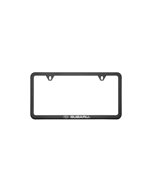 Subaru License Plate Frame - Subaru Logo Black