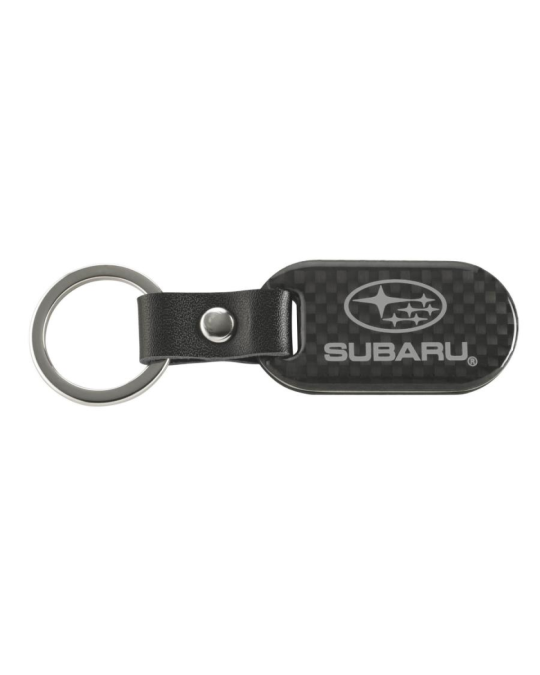 Subaru Carbon Fiber Key Chain W/ Subaru Logo