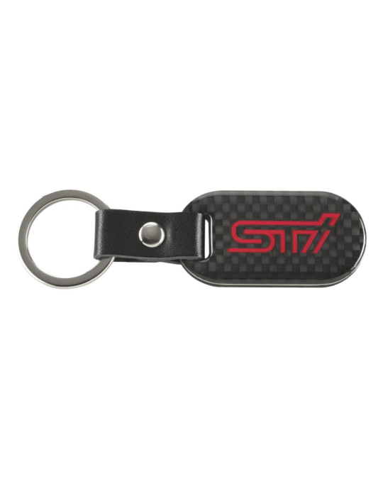 Subaru Carbon Fiber Key Chain W/ STI Logo