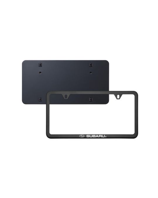 Subaru License Plate Frame W/ Front Bracket - Matte Black