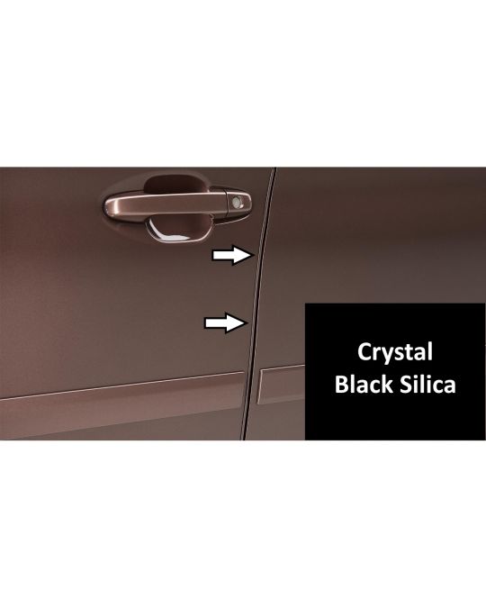 Subaru Door Edge Guards Four Piece Kit Crystal Black Silica