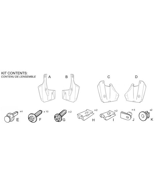 Subaru Molded Splash Guards Front And Rear For Non-Wilderness