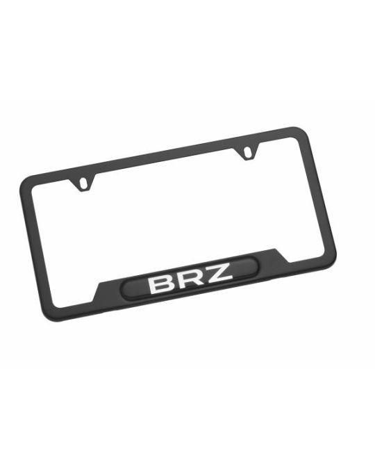 Subaru Plate Frame - BRZ Logo - Matte Black