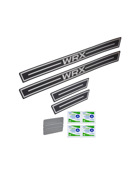 Subaru Side Sill Plates With WRX Logo