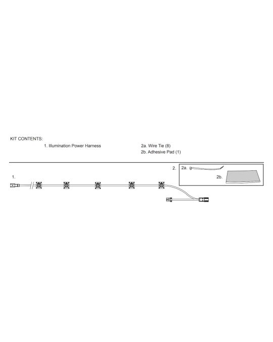 Subaru Wiring Harness For Upper Cargo Area Lighting Kit