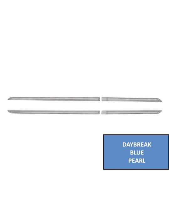 Subaru Body Side Door Moldings Daybreak Blue Pearl