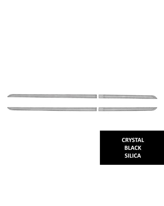 Subaru Body Side Door Moldings Crystal Black Silica