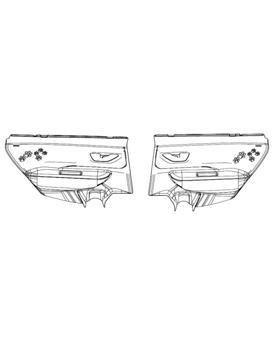 Subaru Pet Protectors For Rear Doors Kit Of Two
