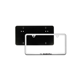 Subaru License Plate Frame W/ Front Bracket - Stainless Steel